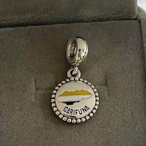 Pandora Garifuna Flag Map Pendant Exclusive Charm